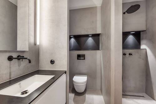 Modernes Gäste-Duschbad - 