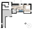 GRUNDRISS - 2 Zimmer Etagenwohnung in Tuttlingen