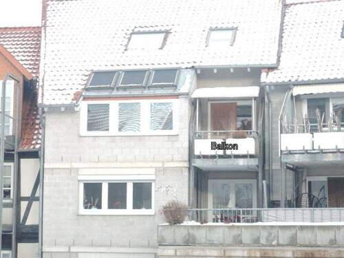 Ansicht Balkon - 3 Zimmer Etagenwohnung in Northeim