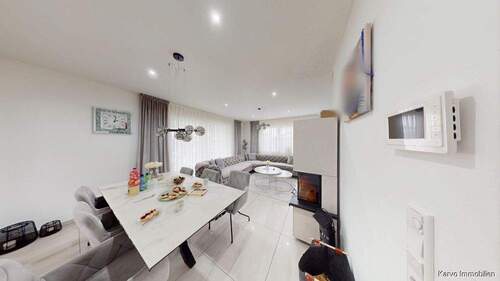 Wohnzimmer - 6 Zimmer Einfamilienhaus zum Kaufen in Meerbeck