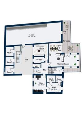 Wohnhaus Erdgeschoss - 