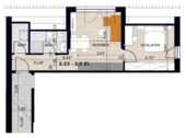 GRUNDRISS - 2 Zimmer Etagenwohnung in Tuttlingen