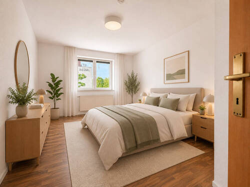 Schlafzimmer visualisiert - 