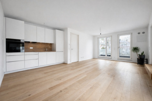 Wohnen-Essen - Helle 2-Zimmer-Wohnung mit traumhaftem Rundum-Balkon in moderner Architektur!