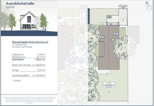 Übersichtsplan - Einfamilienhaus mit 135,50 m&sup2; in Leipzig zum Kaufen