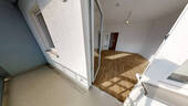 Blick Balkon zum Wohnbereich - Etagenwohnung mit 35,90 m² in Chemnitz zur Miete
