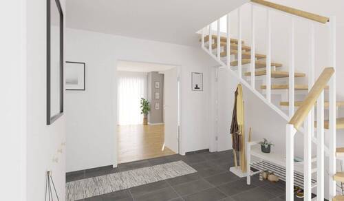 Heller und freundlicher Eingangsbereich - 4 Zimmer Einfamilienhaus zum Kaufen in Ribnitz-Damgarten