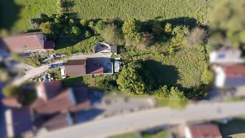 Luftbildaufnahme von Süden - Grundstück in Vorra / Düsselbach