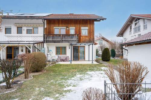 Südansicht - 5 Zimmer Doppelhaushälfte in Bruckmühl