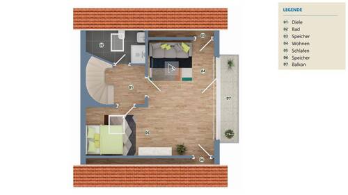 Dachgeschoss - 