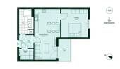 Grundriss der Eigentumswohnung - 