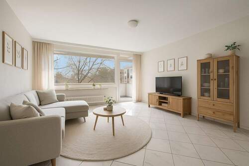 Visualisierung Wohnbereich - Helle 2-Zimmer-Wohnung mit großzügigem Balkon in beliebter Lage