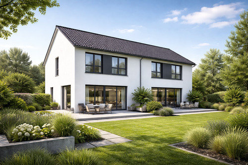 DHH mit hohem Kniestock.png - Perfektes Haus für junge Familien