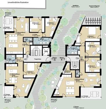 Lageplan Ansicht von oben - 
