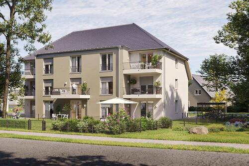 Haus B - Seeseite mit Balkonen - 