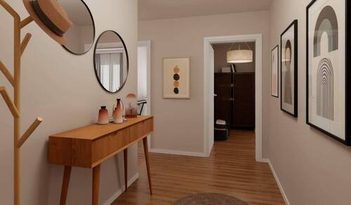 Ein einladender Flur, um Gäste zu empfangen - 3 Zimmer Etagenwohnung zum Kaufen in Hasloh