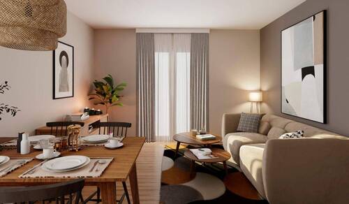 Im Wohnzimmer kommt Ihre Familie zusammen - Etagenwohnung mit 80,60 m² in Hasloh zum Kaufen