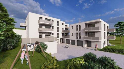 Visualisierung - 4 Zimmer Mehrfamilienhaus, Wohnhaus zum Kaufen in Göggingen