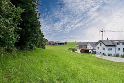 Blick auf die Grundstücke - Grundstück in Vilgertshofen