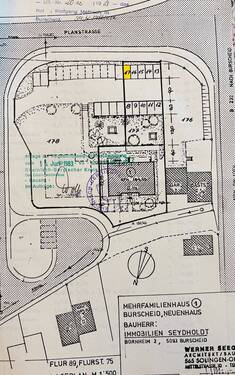 Lageplan mit Garage - 