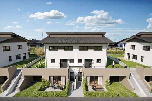 Beispiel - Nordansicht - Pultdach - Grundstück in Penzberg