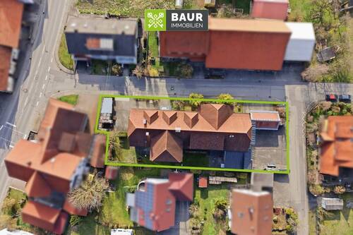 Luftaufnahme - Mehrfamilienhaus, Wohnhaus mit 348,00 m&sup2; in Römerstein zum Kaufen