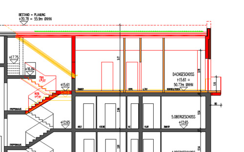 Jag43 WE Neu - DG Aufstockung - Schnitt II - 