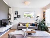 Beispiel gemütliches Wohnzimmer - 5 Zimmer Einfamilienhaus in Stockach