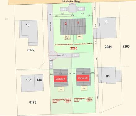 Lageplan - Grundstück in Hamburg zum Kaufen