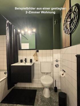 Beispiel Möblierung 2-Zimmer - Bad - 