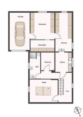 Untergeschoss/ Gartengeschoss - 