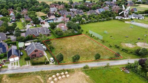 Luftbild Grundstück - Doppelhaushälfte mit 105,60 m² in Wrixum zum Kaufen