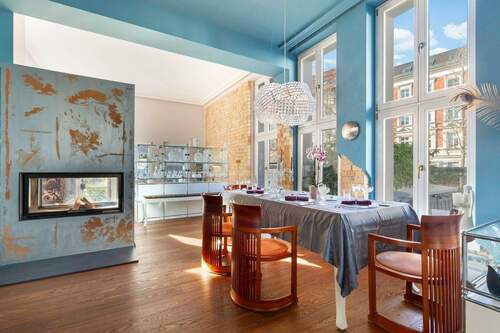 Esszimmer - Exklusives Wohnen im historischen Industrieensemble - Designerwohnung mit Garten