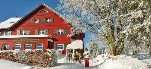 Außenansicht Winter - 1 Zimmer Hotel, Pension, Gasthof in Floh-Seligenthal