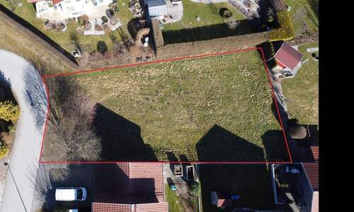 Ansicht Grundstück von oben - Grundstück zum Kaufen in Pürgen