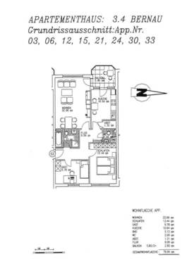 WE 03, 06, 12, 15, 21, 24, 30, 33 - Etagenwohnung mit 76,90 m&sup2; in Bernau bei Berlin zur Miete