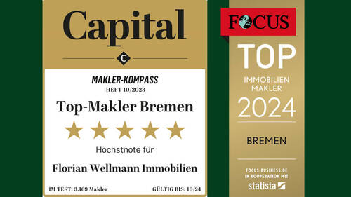 Florian Wellmann Immobilien - Ausgezeichnet von den Fachmagazinen Capital und Focus - 