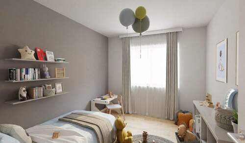 Komfortables Kinderzimmer im Obergeschoss - 