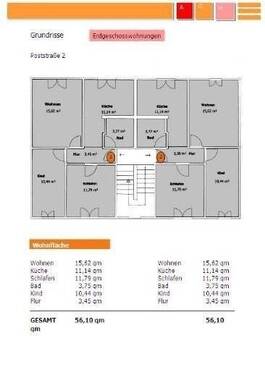Bild 1 - Etagenwohnung mit 56,00 m&sup2; in Brünzow zur Miete