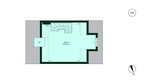 Im ausgebautem Dachgeschoss finden Sie Platz, um sich zu entfalten - 