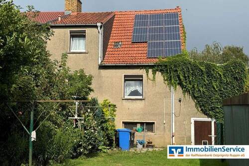 gartenseitige Hausansicht - 4 Zimmer Doppelhaushälfte in Wusterhausen Ganzer
