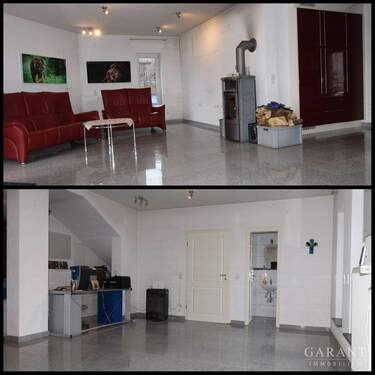 Wohnzimmer EG - 4 Zimmer Einfamilienhaus zum Kaufen in Geiselberg