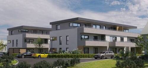 Südwest-Ansicht - 3 Zimmer Terrassenwohnung in Herrenberg