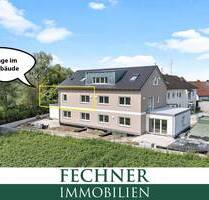 NEUBAU: Ingolstadt-Süd (Hundszell) 2-ZKB-Wohnung (1. OG, Aufzug) mit Süd-Dachterrasse (27,12m²)!