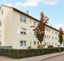 Bezugsfrei: Helle, möblierte 2-Zi.-Wohnung in Ludwigsburg-Ost mit Südwestbalkon