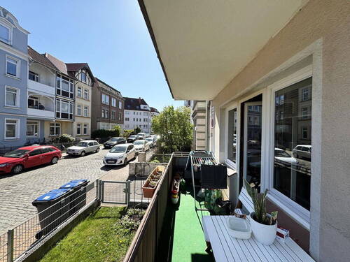 Balkonblick nach links - 