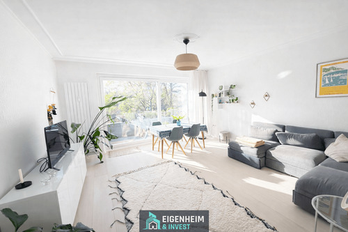 Wohnzimmer - Frisch kernsanierte 2-Zimmer-Wohnung mit Balkon & Stellplatz in begehrter Lage von Berlin-Steglitz