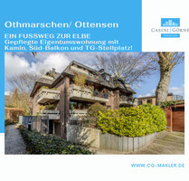 EIN FUSSWEG ZUR ELBE - Gepflegte Eigentumswohnung mit Kamin, Süd-Balkon, TG-Stellplatz in Sackgasse! - Hamburg Othmarschen