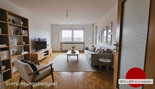 Wohnzimmer - Etagenwohnung mit 78,00 m&sup2; in Nürnberg zur Miete
