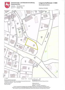 Liegenschaftskarte - Grundstück zum Kaufen in Hann. Münden